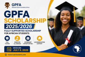 GPFA Scholarship 2025/2026 for African Students|| Fully Funded