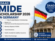 DAAD MIDE Scholarship 2026 in Germany || Fully Funded Master’s Scholarship)