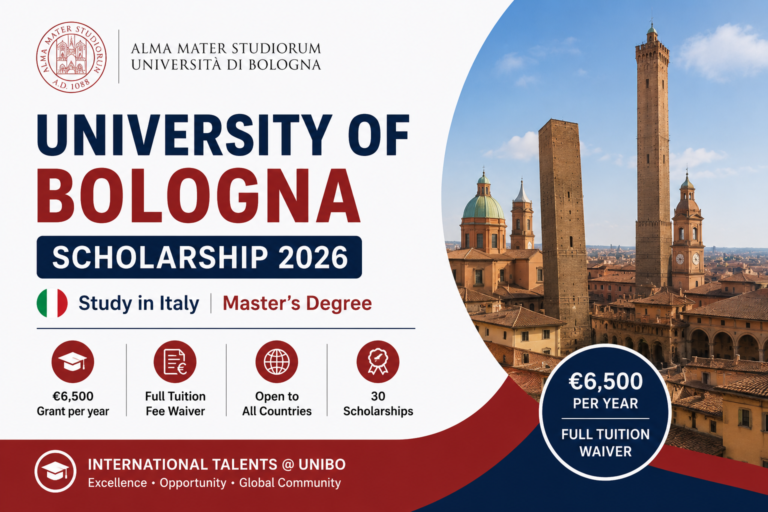 University of Bologna Scholarship 2026 in Italy