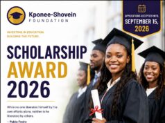 Kponee-Shovein Foundation Scholarship Award 2026 | Tuition Scholarship for Nigerian
