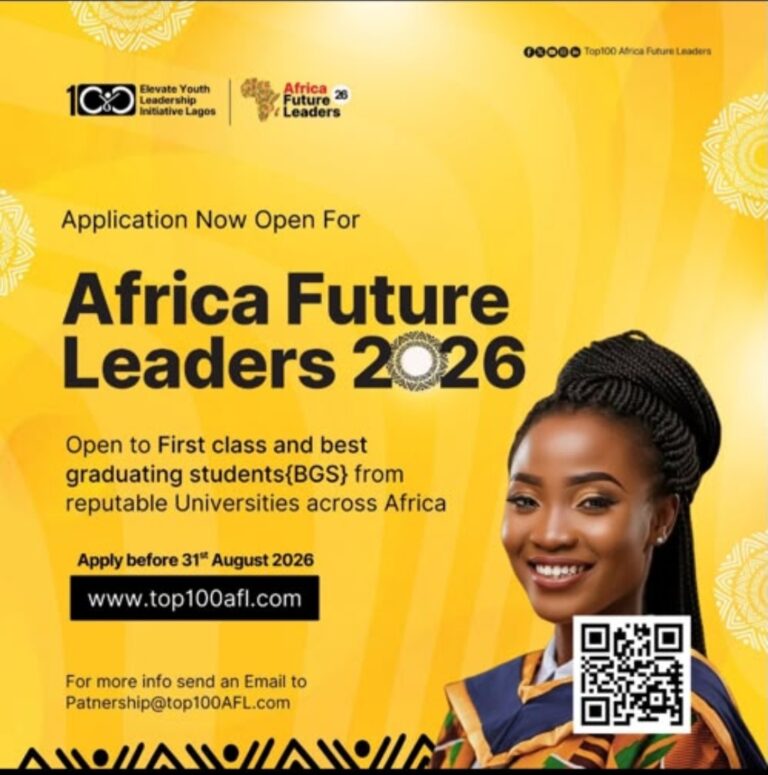 Africa Future Leaders 2026 Programme | Leadership Opportunity for First-Class Graduates Across Africa