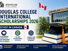 Douglas College International Scholarships 2026 in Canada | Awards Worth Nearly CAD 100,000