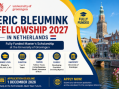 Eric Bleumink Fellowship 2027 in Netherlands | Fully Funded Master’s Scholarship