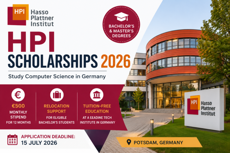 Study Computer Science in Germany: HPI Scholarship Programs 2026 | International Bachelor’s & Master’s Students