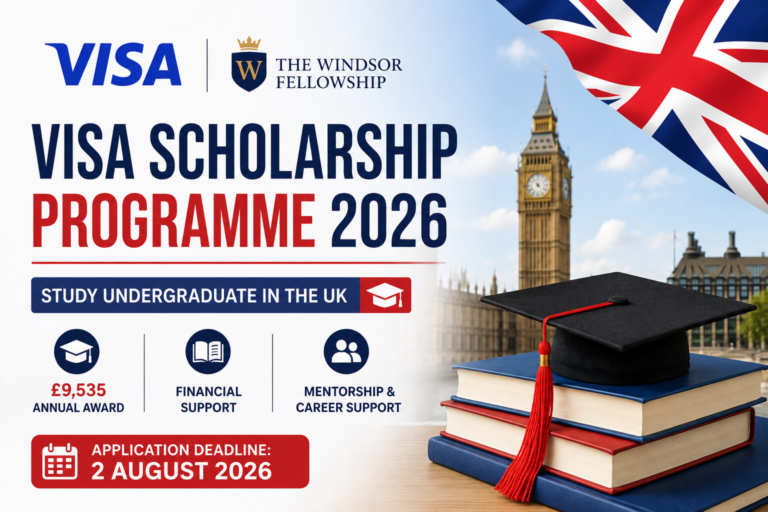 Visa Scholarship Programme 2026 in the UK | Annual Award for Undergraduate Students
