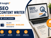 SEO Content Writer Job Opportunity in Lagos, Nigeria (₦250,000 – ₦450,000 Monthly)