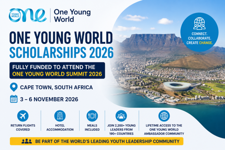 One Young World Scholarships 2026 ||Fully Funded