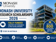 Monash University Research Scholarships 2026 in Australia | Fully Funded Master’s and PhD Scholarships