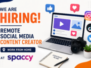 Remote Social Media Content Creator Needed at Spaccy | Work From Home Opportunity