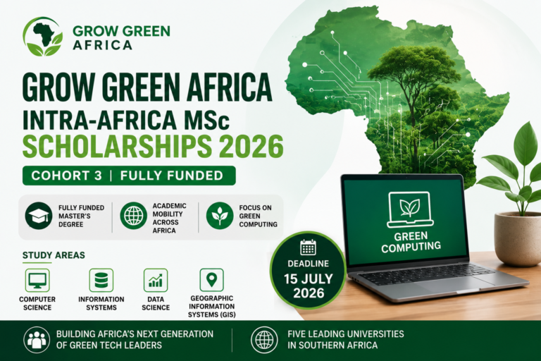 Grow Green Africa Intra-Africa MSc Scholarships 2026 (Fully Funded)
