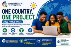 Commonwealth Youth Council One Country One Project 2026: Recognition and Funding Opportunities for Youth-Led Community Projects