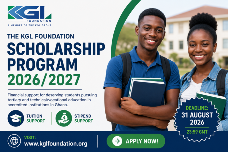 KGL Foundation Scholarship Program 2026/2027