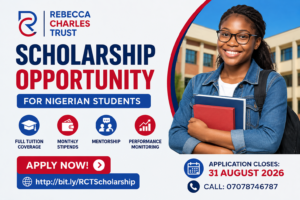 Rebecca Charles Trust Scholarship 2026: Fully Funded Tuition