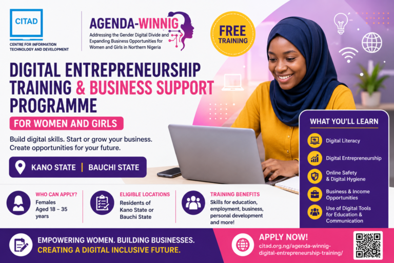 CITAD Digital Entrepreneurship Training 2026: Free Digital Skills