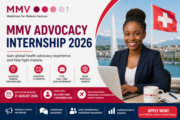 MMV Advocacy Internship 2026 in Switzerland