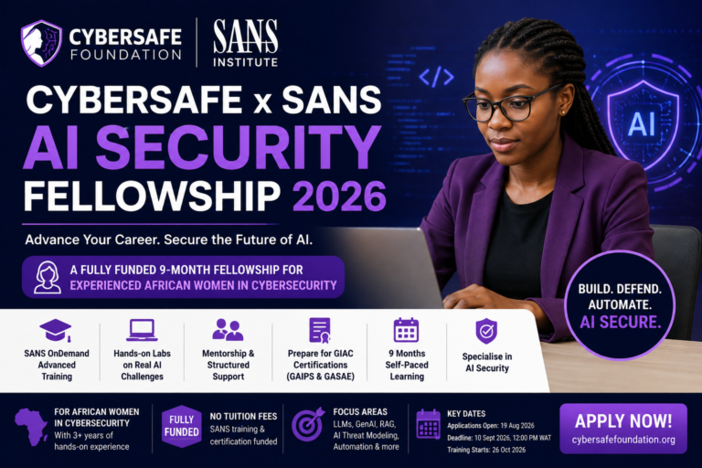 CyberSafe x SANS AI Security Fellowship 2026: Fully Funded