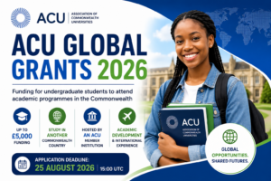 ACU Global Grants 2026: Up to £5,000 for Undergraduate Students