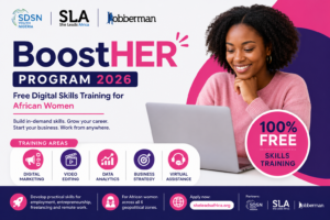 She Leads Africa BoostHER Program 2026: Free Digital Skills Training for African Women in Digital Marketing.