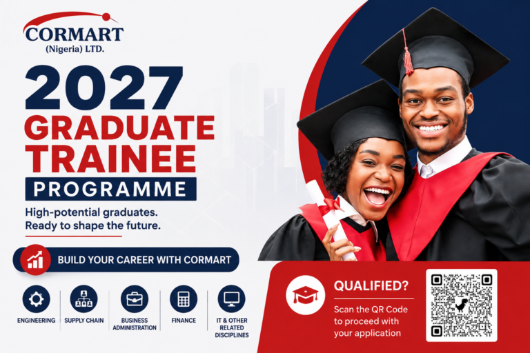 Cormart Nigeria 2027 Graduate Trainee Programme: Apply for Graduate Training Opportunity
