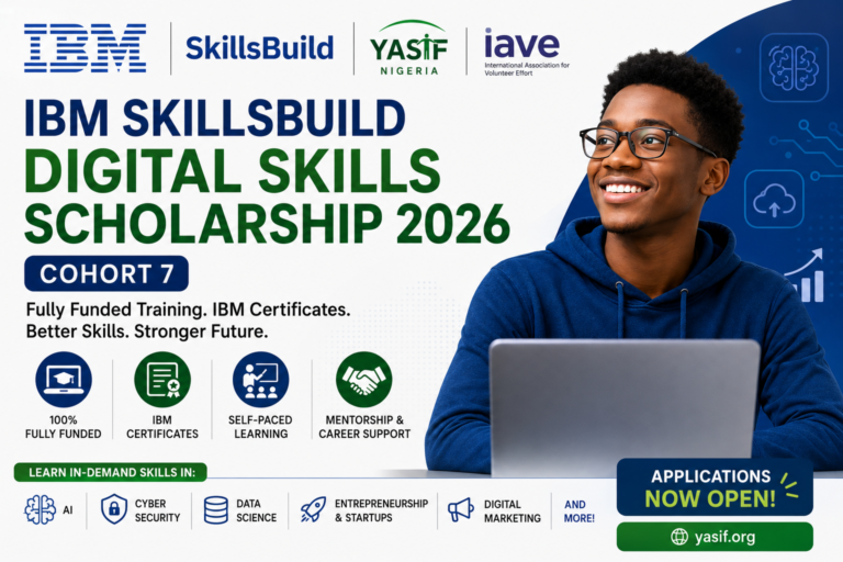 IBM SkillsBuild Digital Skills Scholarship 2026: Fully Funded Training