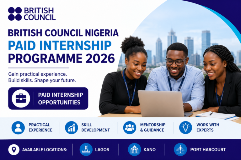 British Council Nigeria Paid Internship Programme 2026: Graduate Opportunities