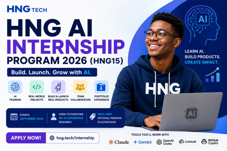 HNG AI Internship Program 2026: Fully Funded