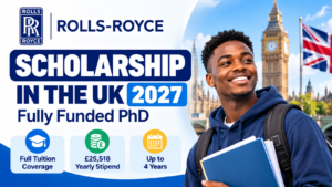 Rolls-Royce Scholarship in the UK 2027 | Fully Funded PhD