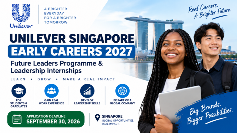 Unilever Singapore Early Careers & Internships for Students and Graduates