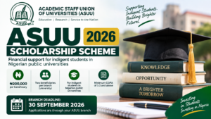 ASUU Scholarship Scheme 2026 for Indigent Students