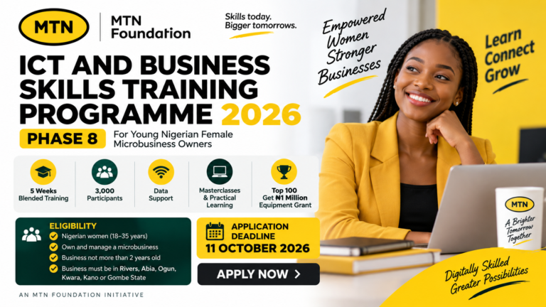 MTN ICT and Business Skills Training Programme 2026