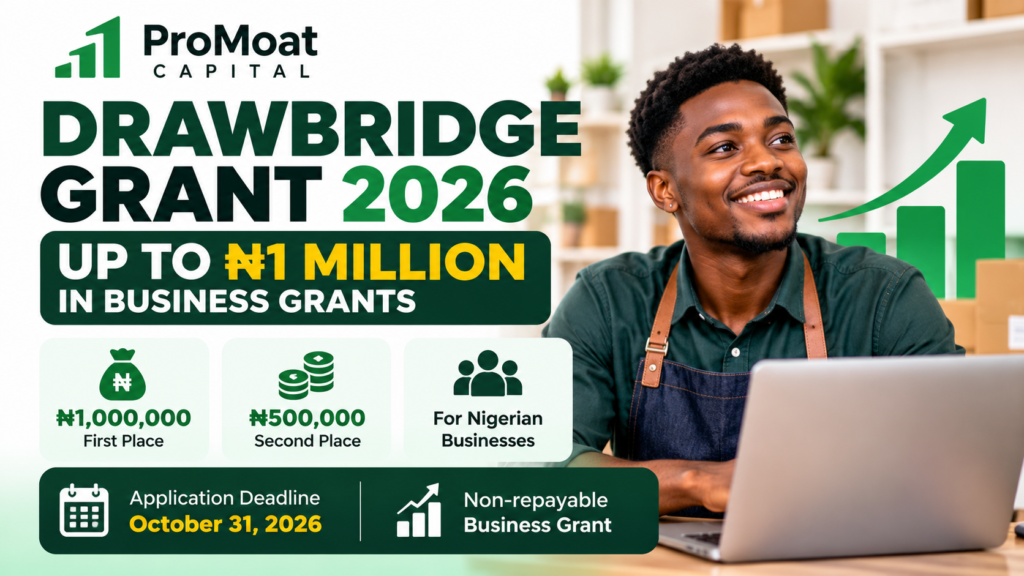 ProMoat Capital Drawbridge Grant 2026 – Up to ₦1 Million in Business Grants