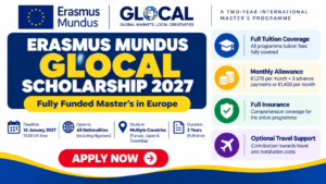 Erasmus Mundus GLOCAL Scholarship 2027
