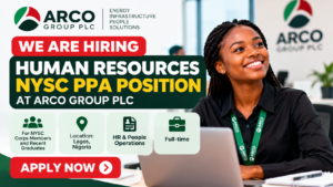 Arco Group Plc Human Resources NYSC PPA Position 2026