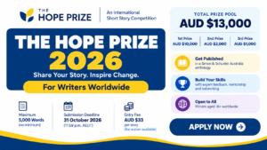 The Hope Prize 2026: Win AUD $10,000 in International Writing Competition