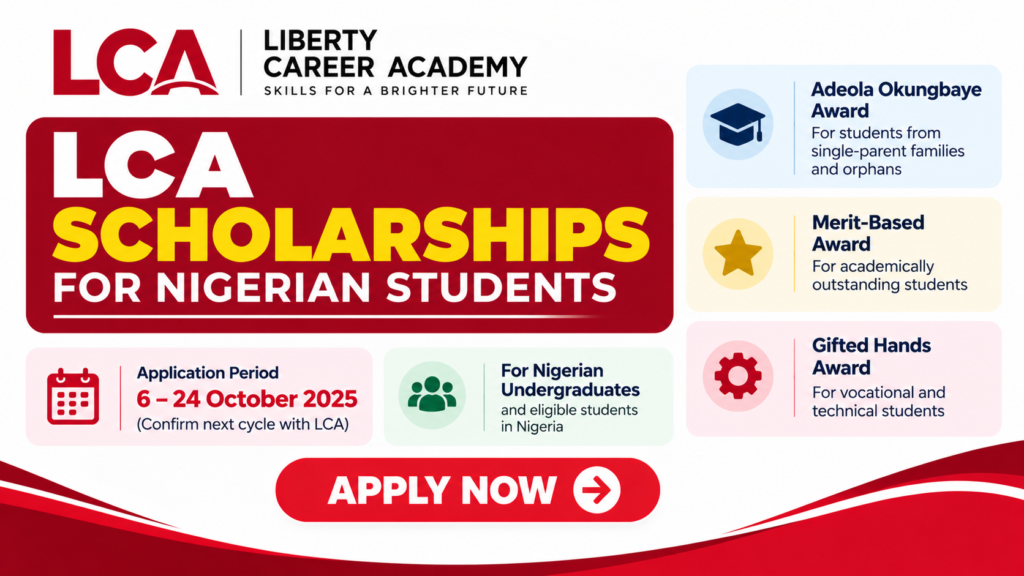 LCA Scholarships for Nigerian Undergraduates