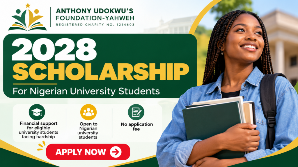 Anthony Udokwu’s Foundation-Yahweh 2028 Scholarship