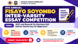 Fisayo Soyombo Inter-Varsity Essay Competition 2026