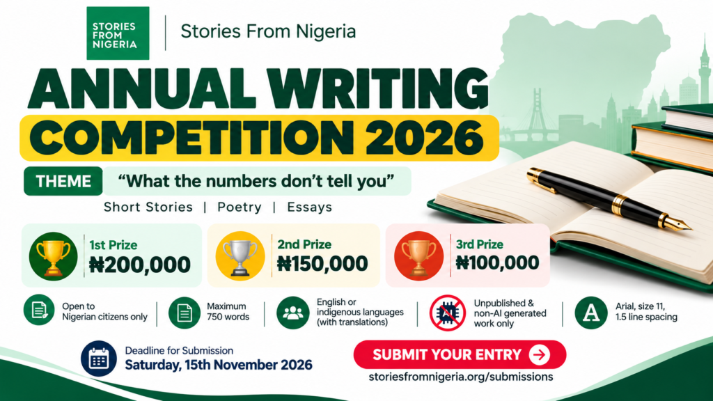 Stories From Nigeria Annual Writing Competition 2026
